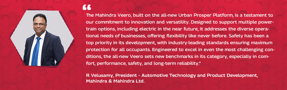 R Velusamy, President - Automotive Technology and Product Development, Mahindra & Mahindra Ltd.